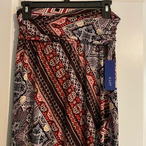 Apt. 9 Maxi Skirt Gathered Elastic Waist New with Tags Size Small